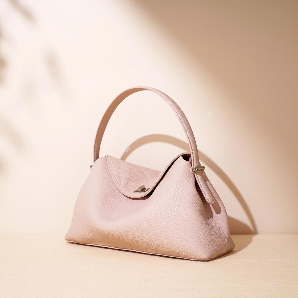 2025 Versatile Genuine Leather Handbag: Top Layer Cowhide, Fashionable Spring Single Shoulder & Crossbody Bag