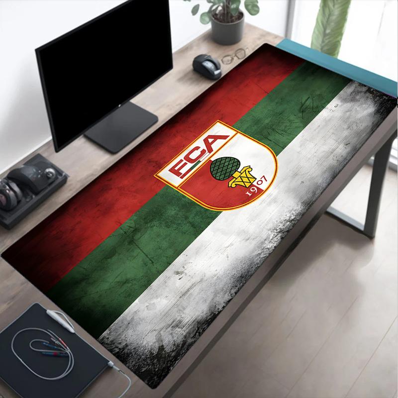 Augs-burg Fußball Wappen Mauspads, Gaming-Mauspad, Tastaturmatte, Schreibtischdekoration für Computer-Notebook, Fan-Geschenk, Geburtstagsgeschenk