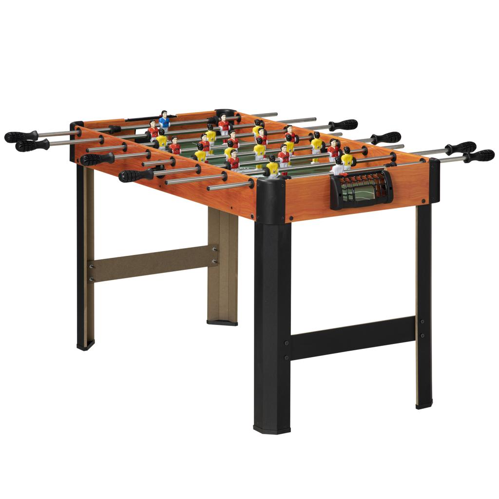 Foosball Table, Table Football Set, 2 Balls, Non-Slip Handles, for Children and Adults, Scoreboard, MDF, Metal, Colorful