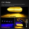 Universal Motorcycle LED Turn Signal Lamp Two Side Sequential Flowing Flash Indicator Lights Amber Running