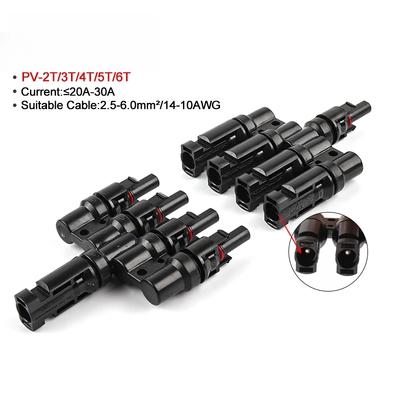 2T/3T/4T/5T/6T Solarmodul Abzweigkabel Stecker Parallelschaltung von Batteriemodulbaugruppe