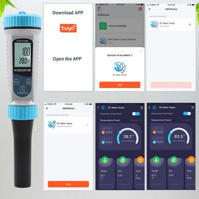 Tuya BT 5in1 Multifunctional Digital Water Quality Tester Portable High Accurancy Water Quality