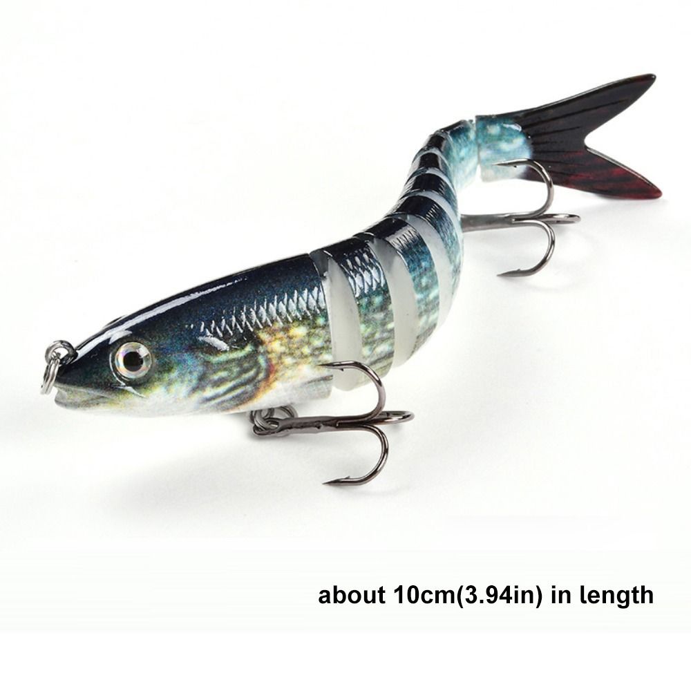 8 Segments 10cm Sinking Wobblers Vibrating Jointed Crankbait Prmeium Hard Vibrating Lures  Trolling