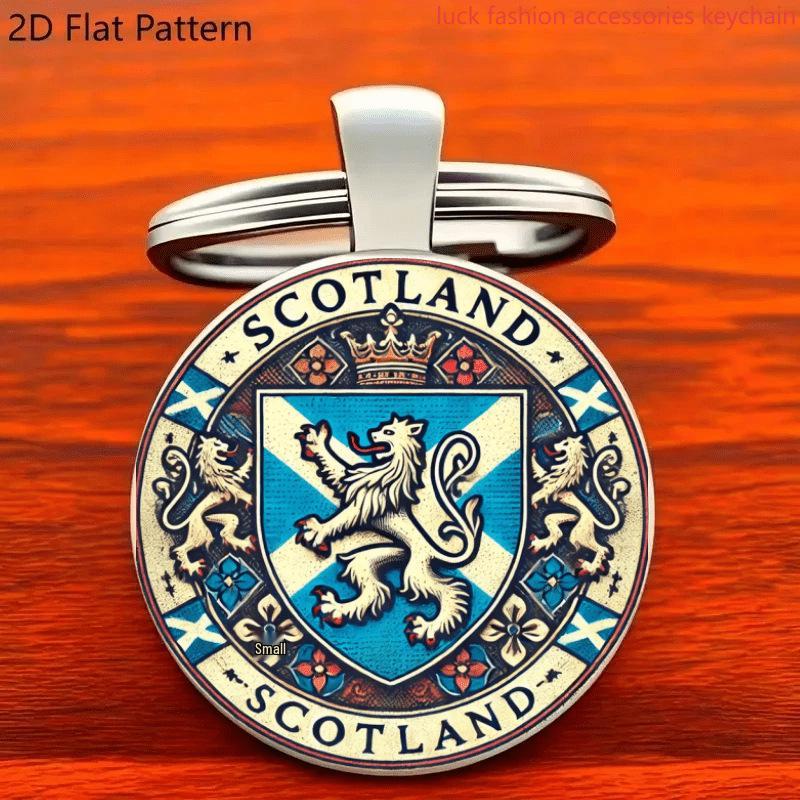 Fashionable European & Scottish Lion Crown Design Keychain Pendant