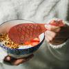 Fish Shape Wood Rice Wooden Serving Scoop Stirring Spoon For Home Kitchen Cooking Lightweight Ergonomic Design