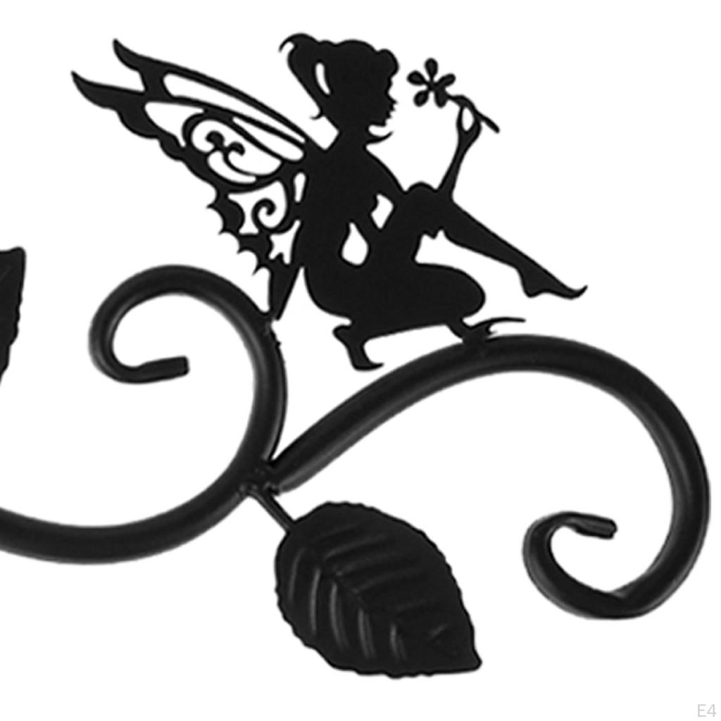 Hanging Hook Wall Mounted 2x Decorative Bird Feeder er Flower Leaf Shape Durable Hanger Hooks Stand