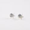 Natural Dendritic Opal Gemstone 925 Sterling Silver Jewelry Stud Earrings 0.44" EE-175-29