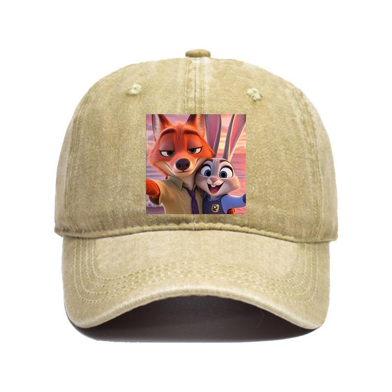 Cartoon Zootopia Three-toedSloth Baseball Cap Couple Women Print Trucker Hat Summer Casual Outdoor Dropshipping Baseball Caps
