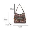 Vintage Women's Bag Tassel Ethnic Handwoven Crossbody for Lady Bag Hippie Sling Shoulder Bags for Ladies Handbag