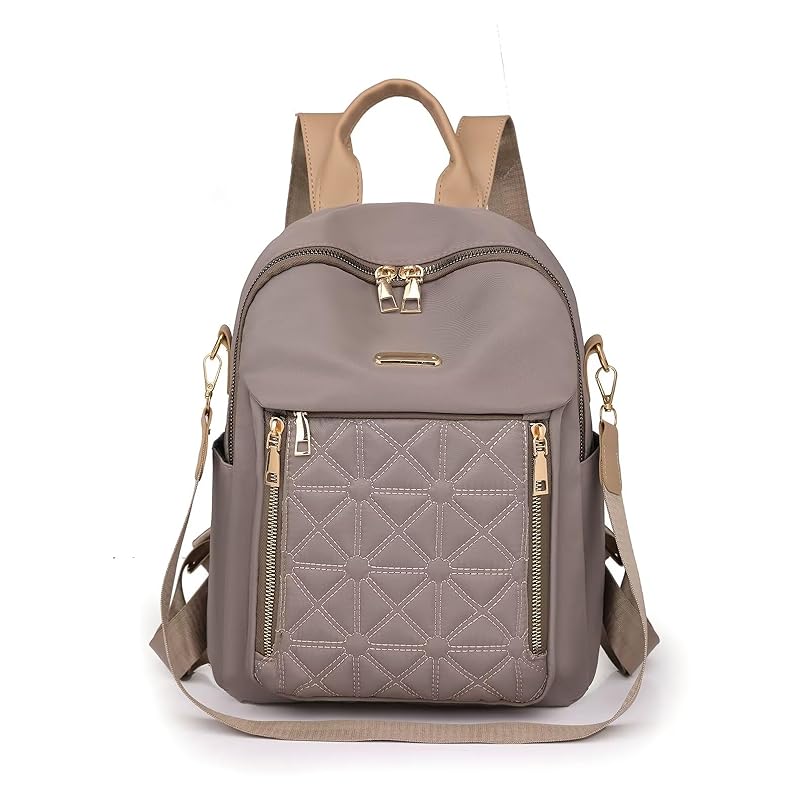 

[Kayiyasu] 3way backpack ladies Popularity multiple storage backpack Fashionable casual commute lightweight trip Town backpack (khaki)