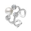 New 925 Sterling Silver Ring Heart Adjustable Simplicity Fashion Exquisite Student Girlfriend Jewelry Accessories Wedding Party