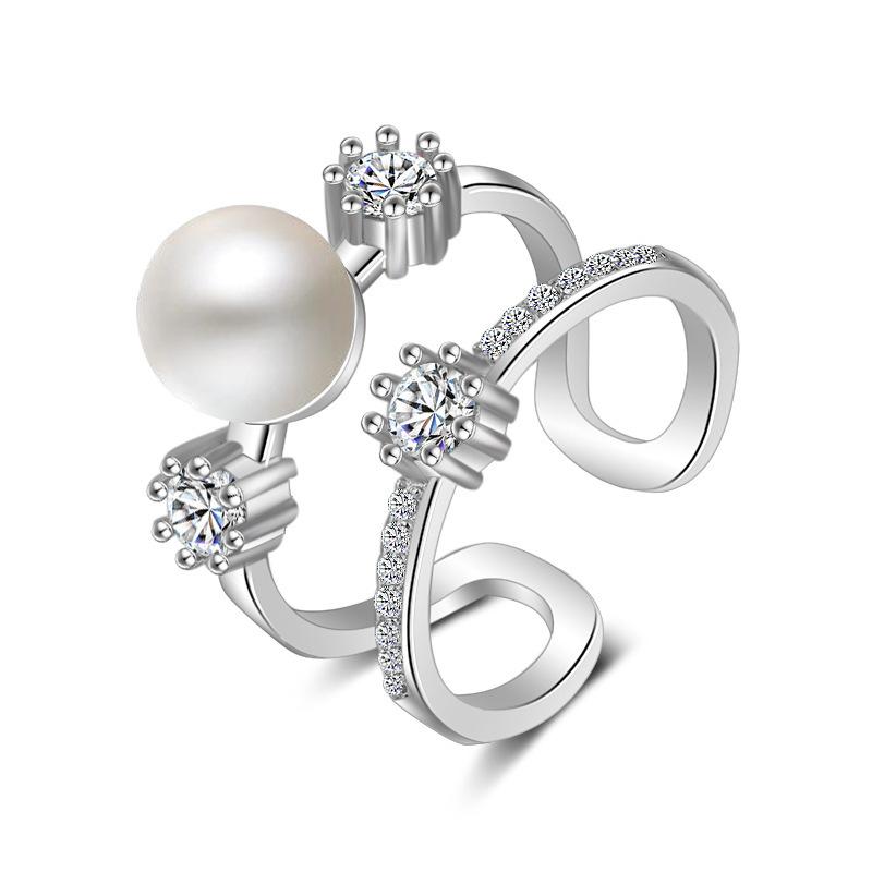 New 925 Sterling Silver Ring Heart Adjustable Simplicity Fashion Exquisite Student Girlfriend Jewelry Accessories Wedding Party