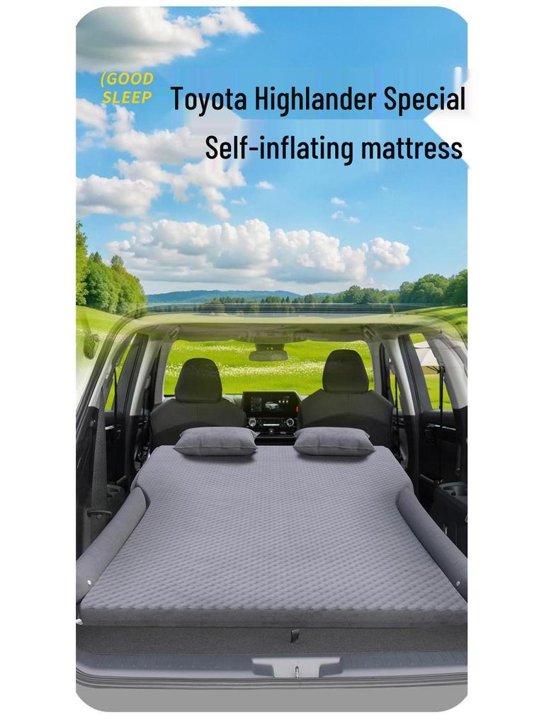 Toyota Highlander 2024 Trunk Inflatable Mattress for Rear Seat and Seven-Seater.