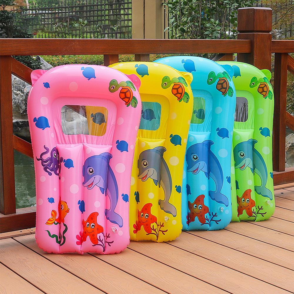 Kids Floating Surfboard Children Water Recliner Cartoon Pool Lounge Bed Thickened Cute Water Hammock Leakproof for Kids Children