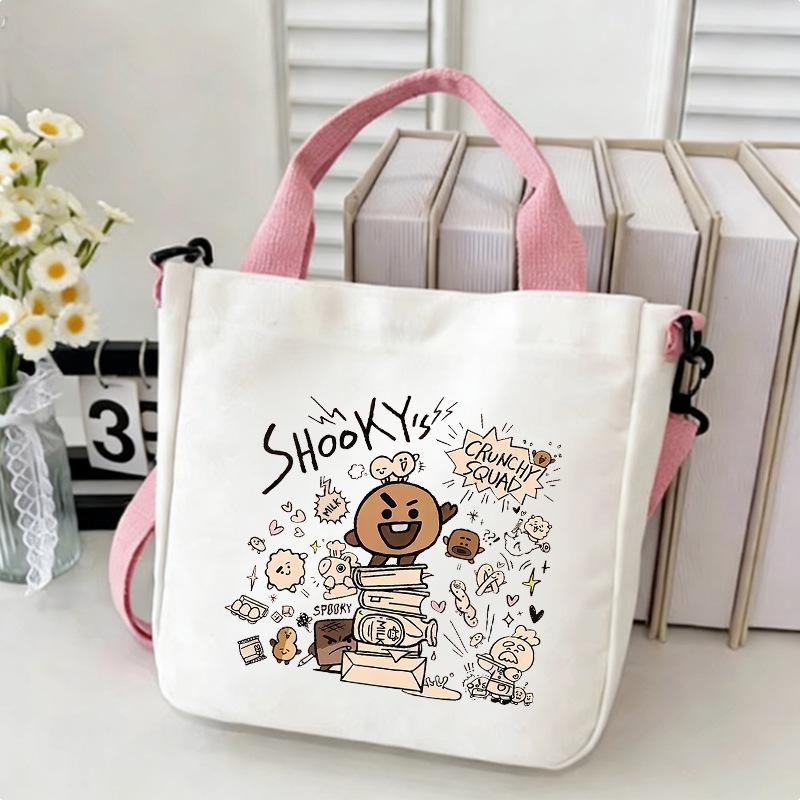 Korean Boy Group Canvas Shoulder Bag - Best Seller Student Handbag