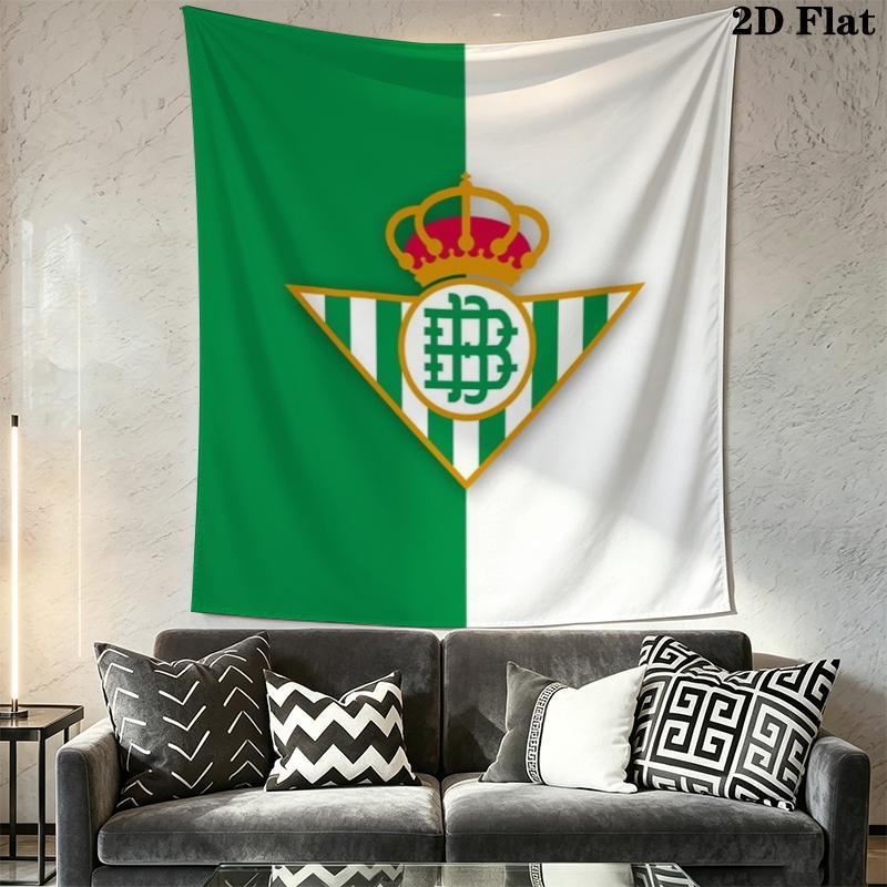 Real Betis Wall Tapestry Aesthetic Wall Hanging Printed Fabric Blanket Decorative Tapestries for Bedroom Living Room Home Decor
