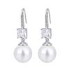 Jewelry Copper Bottom Gold-Plated Pearl Earrings Stud Earrings Female 14Mm