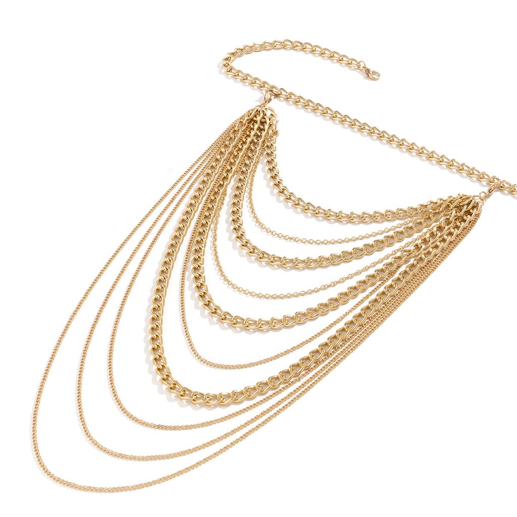 Multilayer Shoulder Chain for Women Punk Long Tassel Neck Body Jewelry Party Gifts