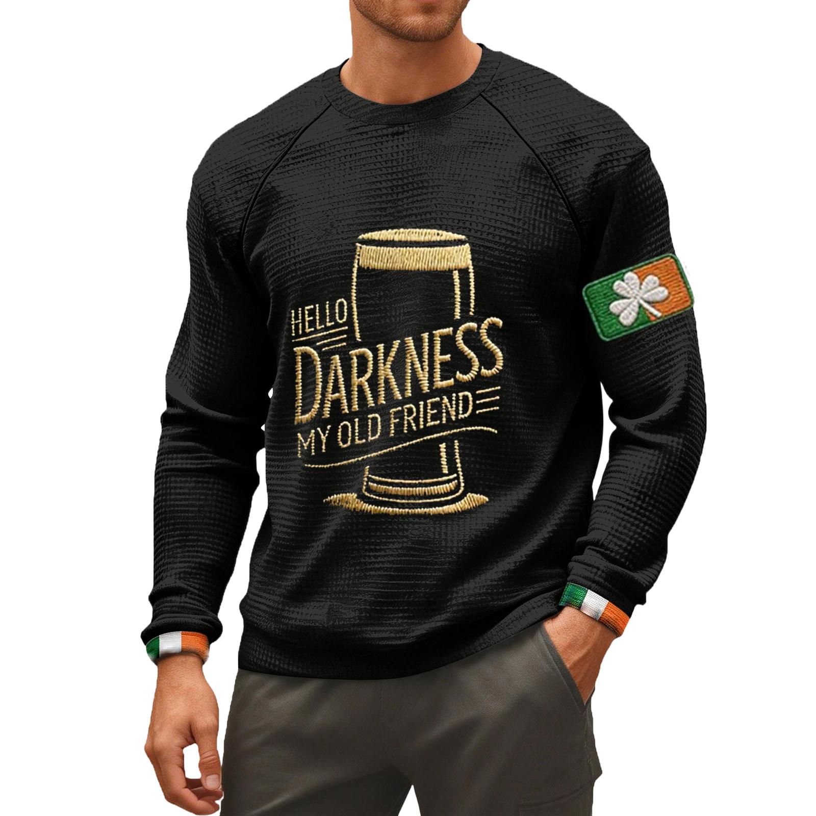 

Чоловіча футболка Darkness My Old Friend Ірландська пивна футболка Ірландія Футболка XXXL чорний