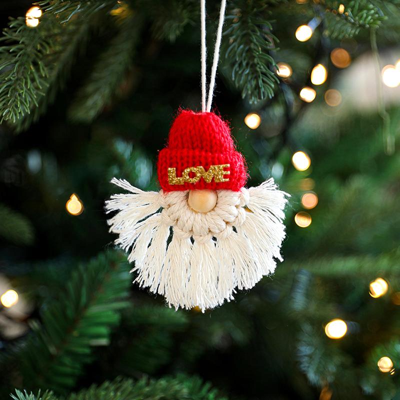 1 Pz Decorazione Natalizia da Appendere Calze di Lana Accessori Borsa Lavorata a Mano da Appendere