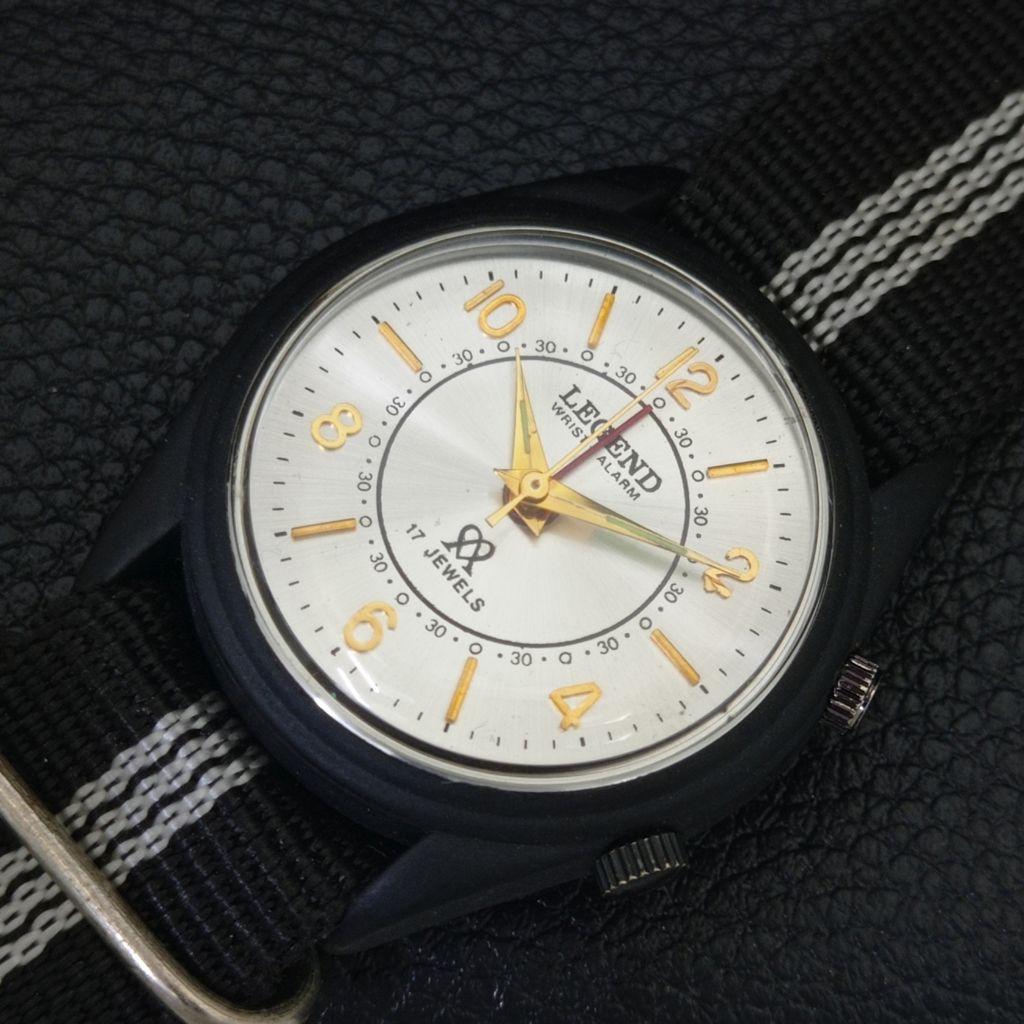 VINTAGE LEGEND HAND-WINDING SWISS MENS REFURBISHED ALARM WATCH A707545-1