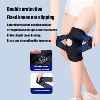 DruckFitness Laufen Sport Knieprotektor Kniebandage Geeignet für Basketball Riemen Kniepolster