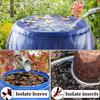 Adjustable Mesh Rain Barrel Filter Cover, Drawstring Blocks Leaves & Debris, for Outdoor Water Tanks & Garden Collection Barrels