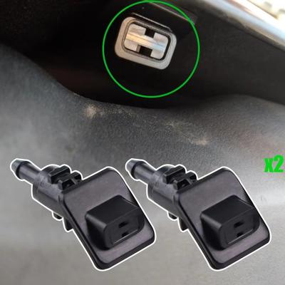 2 Stück 98630-1H510 Auto Windschutzscheibenwaschdüsen Schwarz Neu Für Kia Ceed SW ED 2006 2007 2008 2009 2010 2011 2012