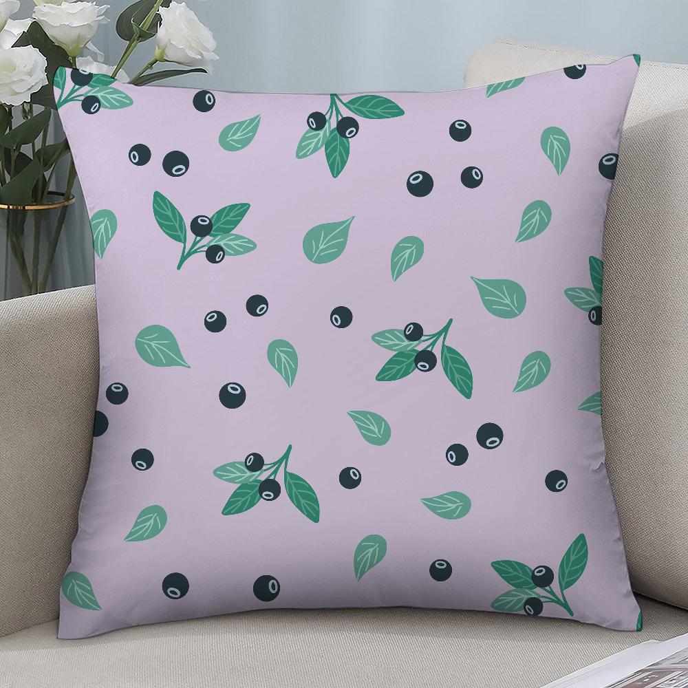 Colorful Cartoon Berries Pillow Case Short Plush Pillow Covers Sofa Decorative Gift Home Double-sided Printing Cushion Cover