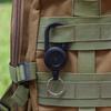 Retractable Keychain with Steel Wire Rope Carabiner Badge Reel Holder Clip Key Ring Heavy Duty Outdoor Camping Climbing Anti-lost Buckle