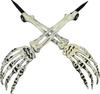 Halloween Skeleton Hands Stakes for Yard Plastic Realistic Zombie Ghost Scary Arm Stake for Outdoor Lawn Props Party Decorations