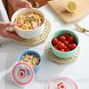 Food Grade PP Food Storage Container with Airtight Lid Refrigerator Organizer for Vegetables Grains Noodles
