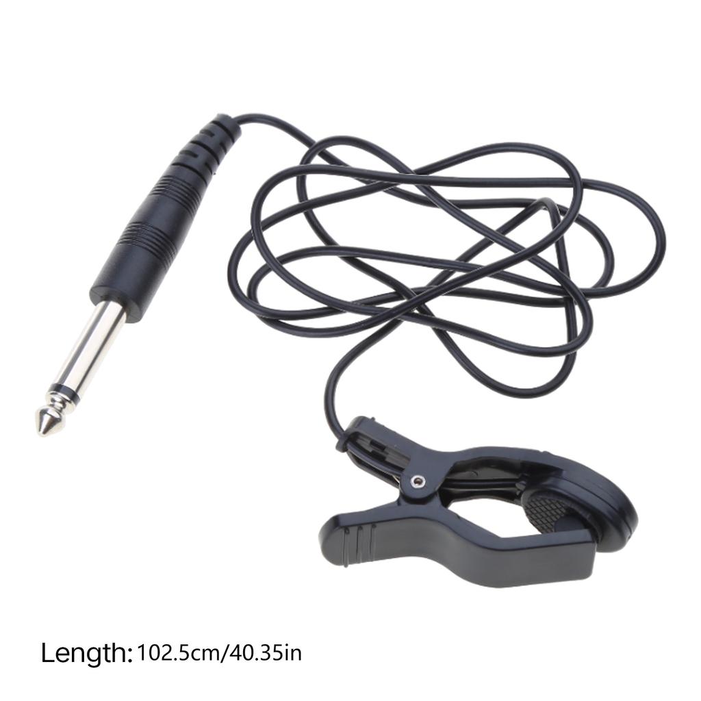 Guitar Acoustic Clip On Pickup Universal Piezo Contact Microphone for Guitar Bass Mandolin Bouzouki Violin Banjo Ukulele