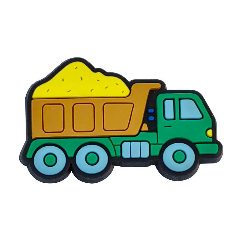 Excavator Construction Vehicle Shoe Decoration: PVC Soft Rubber Shoe Buckle & DIY Shoe Flowers