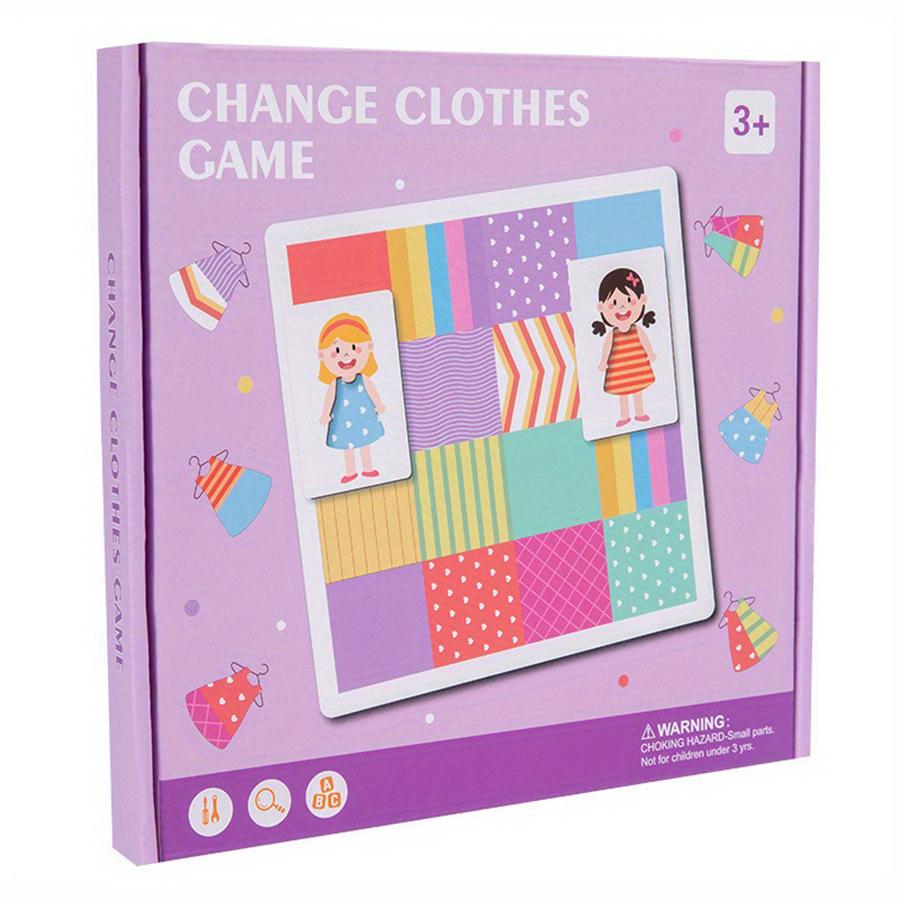 Double Change Of Clothing Battle Kids Dress Up House Matching Educational Toy DIY Change Clothes Puzzle Montessori Kids Girl Gam