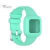 Silicone Watch Band One-piece Soft Wrist Bracelet Strap Watchband for Garmin Fit JR3/Vivofit Jr.3