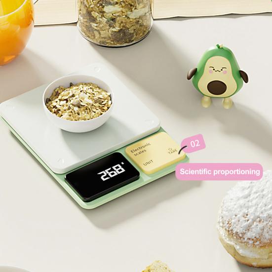 Kitchen Electric Scale 0.1G/5Kg High Precision LCD Display Mini Portable Multifunctional Cooking Baking Coffee Tea Food Weight Digital Scale