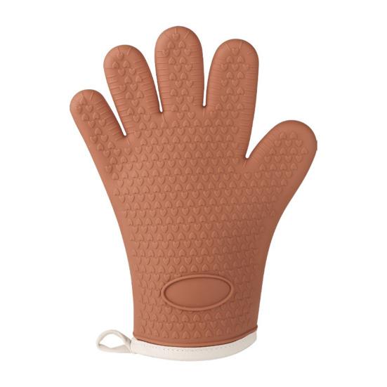 Silicone Oven Mitts Heat Resistant Anti-scald Gloves Non-slip Grip Microwave Safe Mitts