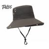 Sun Hat for Hiking Extra Wide Brim Men Women, Quick Dry Bucket Cap with Adjustable Outdoor Headwear Breathable Vents, Wind Cord Snap Flip Fishing