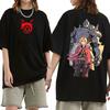 2026 Hot Summer Anime Fullmetal Alchemist Vintage T-Shirt Men Women Gothic Cotton Oversized T-shirts Harajuku Hip Hop Punk T-shirt