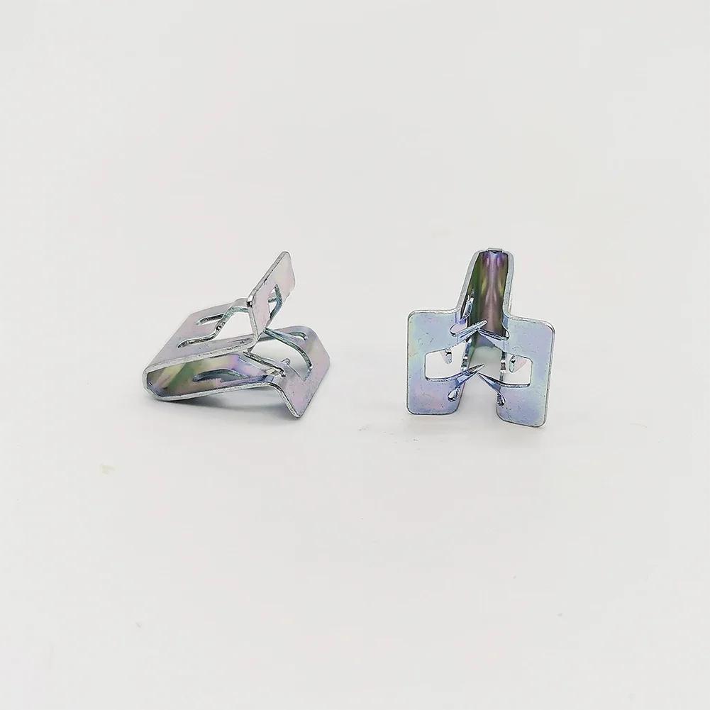 10 Pezzi Clip di Fissaggio in Metallo Universali per Cruscotti Auto Pannello DVD CD Piastra di Finitura Interna Fibbia di Fissaggio Tipo U Elementi di Fissaggio Automatici