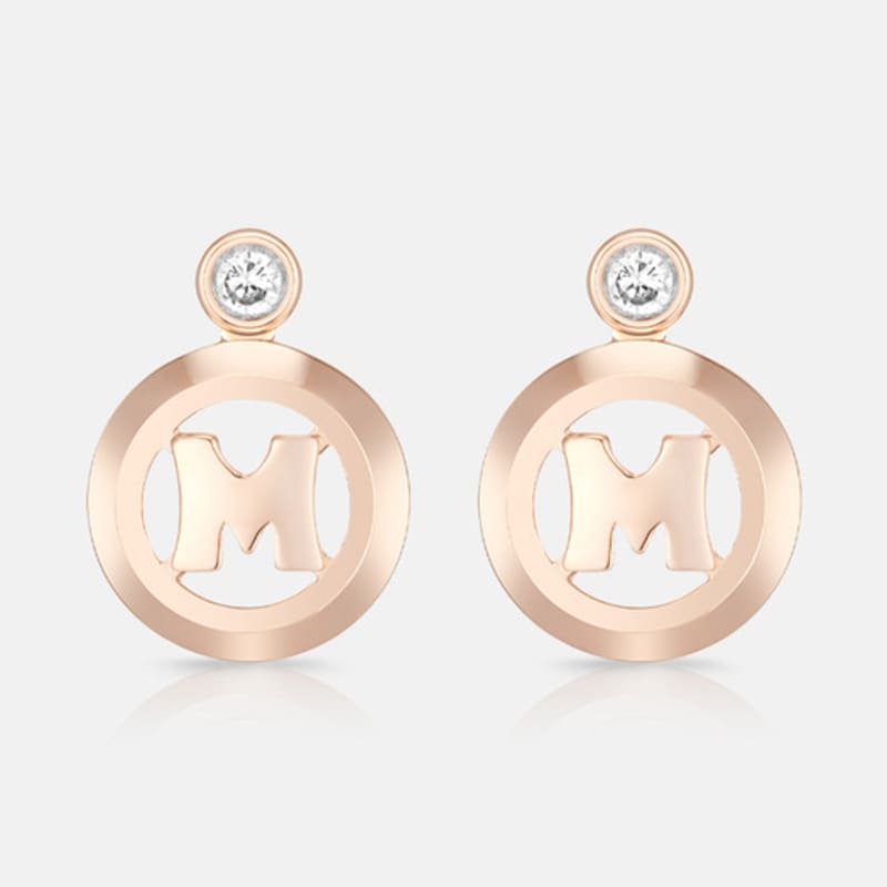 METROCITY JEWELRY M Basic Sterling Silver Rose Earrings A241SE9082RPA