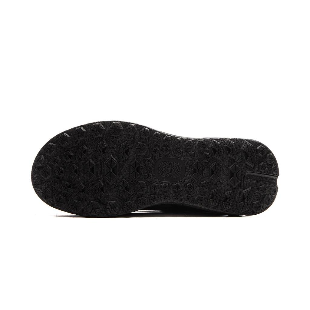 Li Ning Star Path 2 Ammortizzazione Antiscivolo Resistente all'Abrasione Reattiva Scarpe Casual Mid-top Unisex Nero AGLV079-2