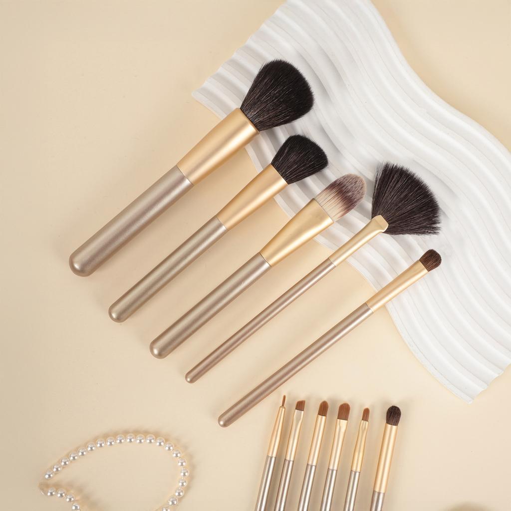Complete Set of Animal Hair Blush Brush Eyeshadow Brush Loose Powder Brush Nose Shadow Brush Detailing Makeup Brush Set