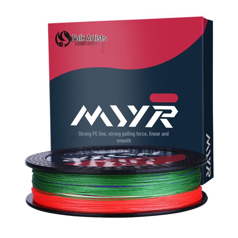 Folk Artist 8-Strand PE Fishing Line, 100m Multicolor