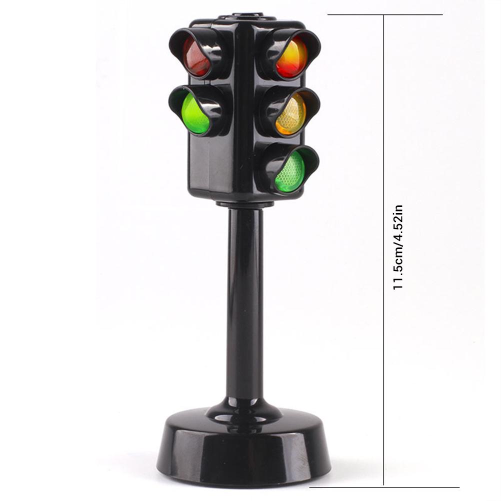 Mini Traffic Signs Light Safety Traffic Lights Toys Collection Model Red Green Light Lamp Educational Toys