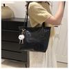 Women's Faux Leather Bucket Bag Fashionable Shoulder Crossbody Bag Casual Tote Handbag