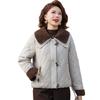 cotton-padded short autumn and winter coat new loose fragrant cotton-padded splicing jacket cotton-padded jacket