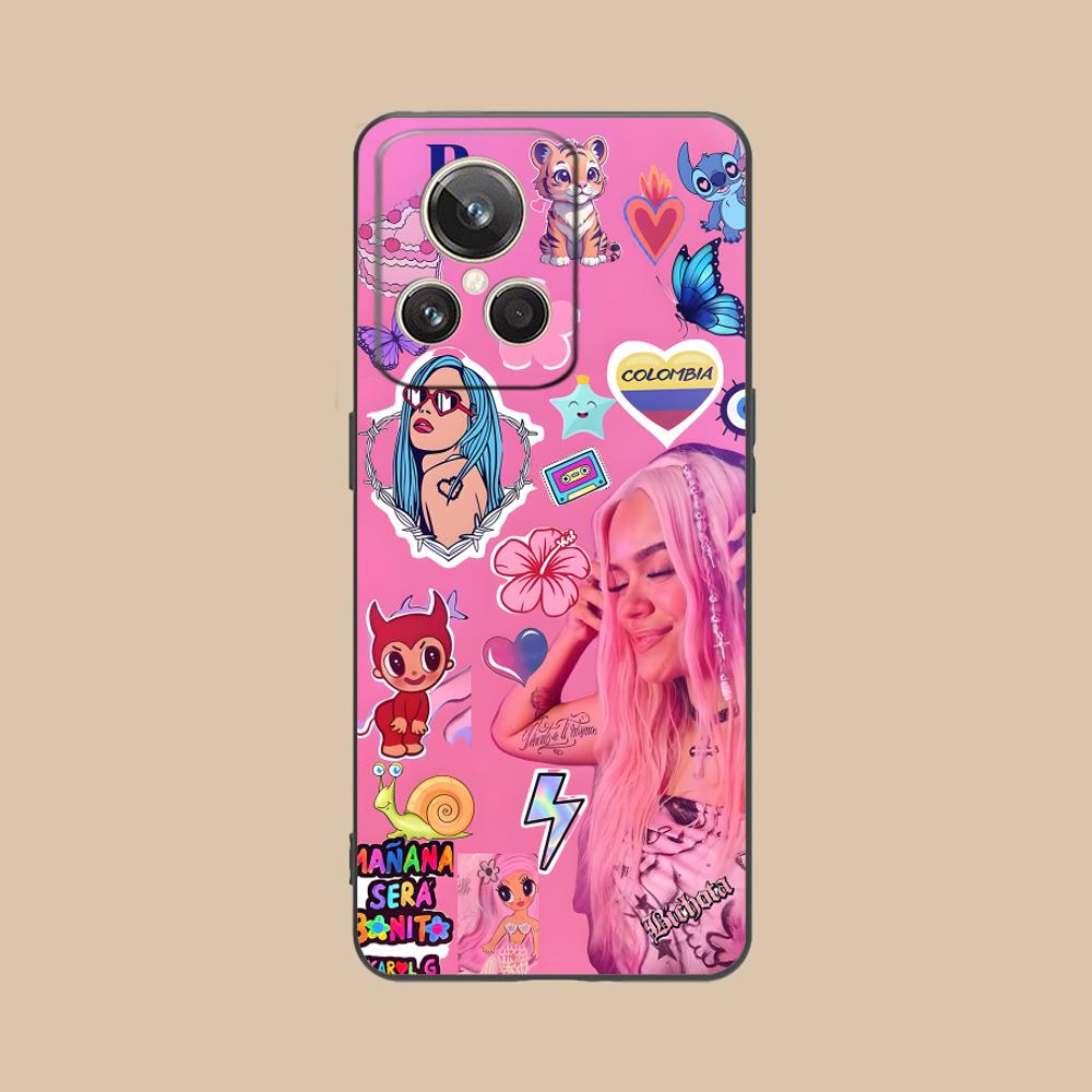 Karol G Latino Mobile Cell Phone Case for Realme GT 8 Neo Pro C75 73 71 C67 65 C55 53 C35 31 C20 15 Colorful Printing Cover