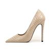 Fashion Fashion Pointed Stone Patterned Women's High-heeled Shoes Spring Autumn European American High Heels Single Shoes Size36-46